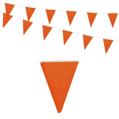 Orange Bunting 10M With 20 Pennants from B&Q