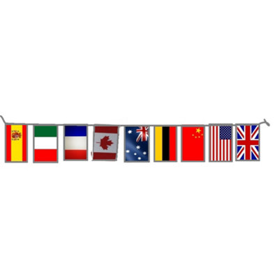 World Flags Bunting 7M With 25 Flags from B&Q