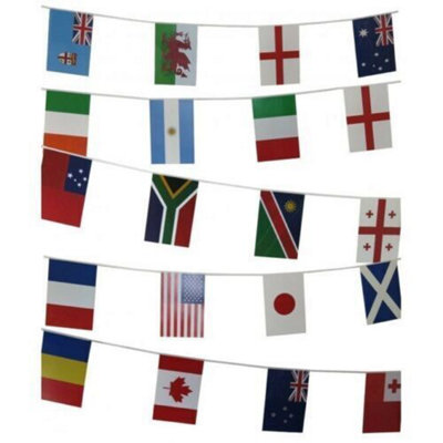 Rugby World Cup Multi Nation Bunting from B&Q