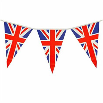 F63003 7M Union Jack Bunting Triangle Pennants from B&Q