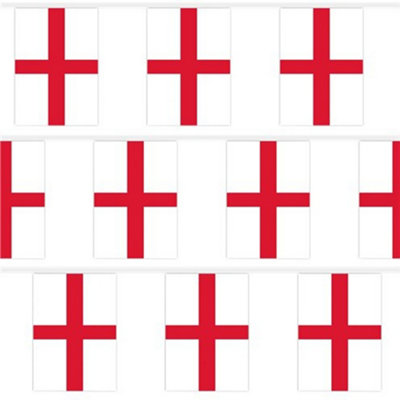 England St George Flag Bunting 10M With 20 Flags from B&Q