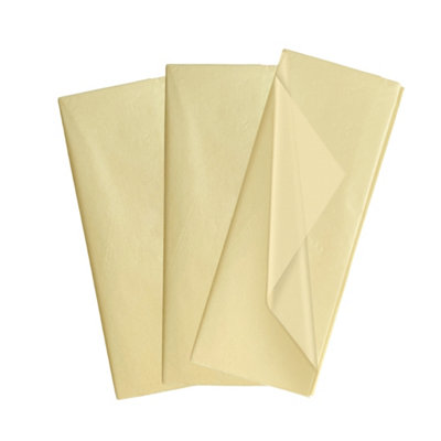 B&Q Ivory Pack Of Acid Free 50 X 70Cm Tissue Paper Sheets Size 10