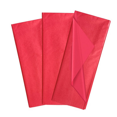 B&Q Pack Of Cerise Acid Free 50 X 70Cm Tissue Paper Sheets Size 10