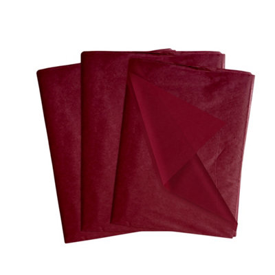 Pack Of 30 Wine Colour Acid Free 50 X 70Cm Tissue Paper Sheets from B&Q