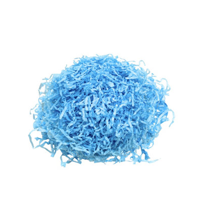 B&Q Blue Tissue Shred - Gift Wrapping Decorations 1Kg