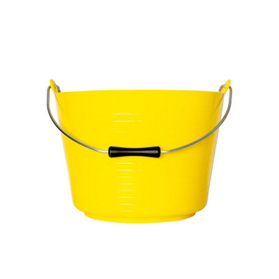Red Gorilla Horse Feed Bucket Yellow (22L) from B&Q