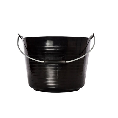 Red Gorilla Horse Feed Bucket Black (22L) from B&Q