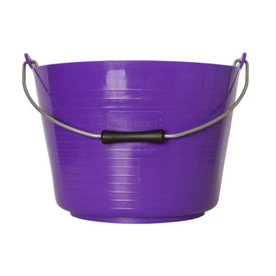 Red Gorilla Horse Feed Bucket Purple (22L) from B&Q