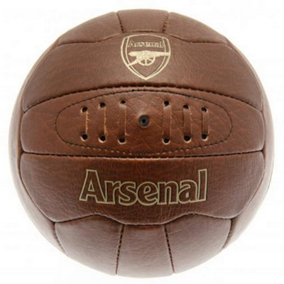 Arsenal Fc Unisex Dark Brown Heritage Football In - Image 3