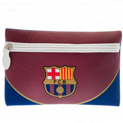 Fc Barcelona Crest Pencil Case Maroon/blue (One Size) from B&Q