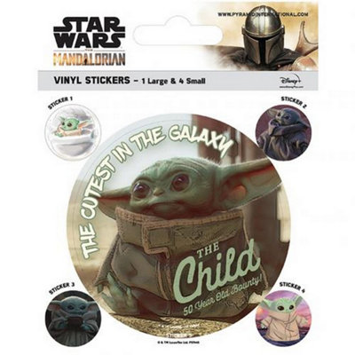 Star Wars The Mandalorian Stickers Set Multicoloured (One Size) from B&Q
