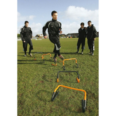 Precision Adjustable Hurdles Set (Pack Of 6) Orange/black (12In) from B&Q
