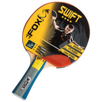 Fox Tt Unisex Red Swift 4 Star Table Tennis Bat In - Image 2