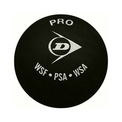 Dunlop Unisex Black Pro Squash Balls (Pack Of 12) In 12In - Image 3