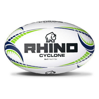 Rhino Cyclone Rugby Ball White (3) from B&Q