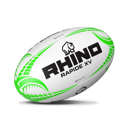 B&Q -  Rapide Xv Rugby Ball White/green (3)