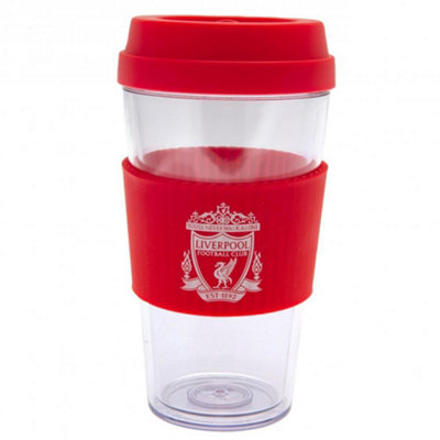 Liverpool Fc Crest Travel Mug Clear/red (One Size) from B&Q