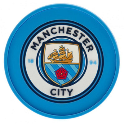  - Manchester City Fc Coaster Sky Blue (One Size)