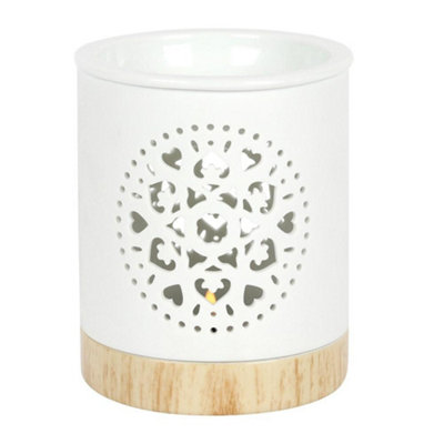  - Something Different Mandala Oil Burner White/brown (One Size)
