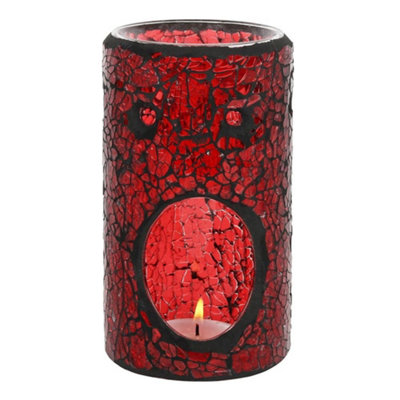  - Something Different Pillar Oil Burner Red (One Size)