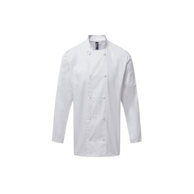 - Premier Mens Coolchecker Long-Sleeved Chef Jacket