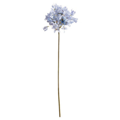 Hill Interiors Unisex Light Blue Agapanthus Artificial Flower In - Image 7
