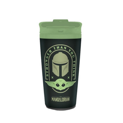 Star Wars: The Mandalorian Stronger Than You Think Travel Mug Khaki Green/green (One Size) from B&Q
