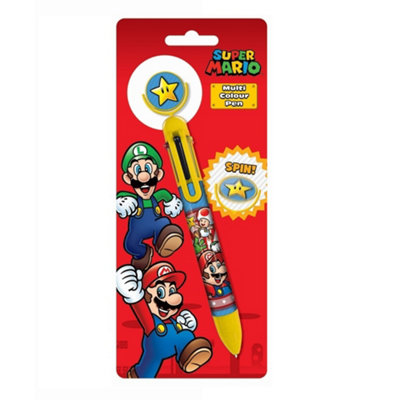 B&Q Super Mario Burst Retractable Pen Multicoloured (One Size)
