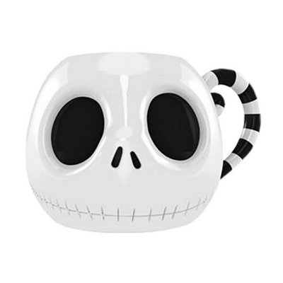  - Nightmare Before Christmas 3D Jack Skellington Mug White/black (One Size)