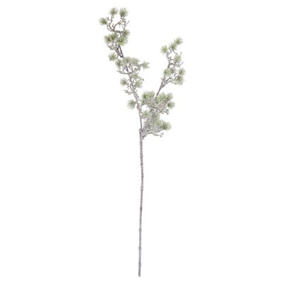B&Q -  Festive Branch Artificial Plant White/green (70Cm X 17Cm X 17Cm)