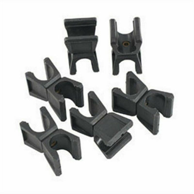 Precision Replacement Swivel Clips (Pack Of 6) Black (One Size) from B&Q