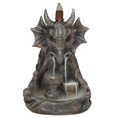  - Something Different Dragon Backflow Incense Burner Grey (One Size)