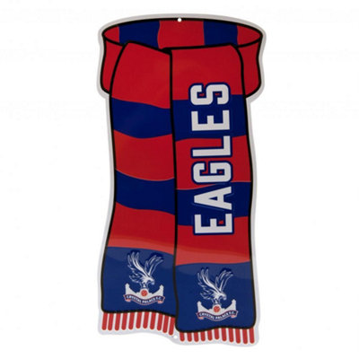 Crystal Palace Fc Show Your Colours Door Sign Red/royal Blue/white (One Size) from B&Q