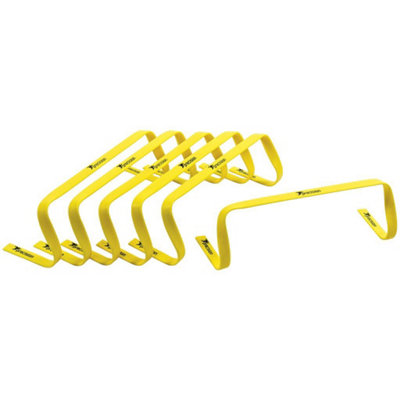 Precision Flat Hurdles (Pack Of 6) Yellow (6In) from B&Q