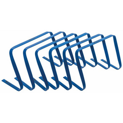 Precision Flat Hurdles (Pack Of 6) Blue (12In) from B&Q