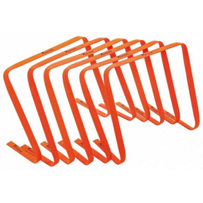 Precision Flat Hurdles (Pack Of 6) Orange (15In) from B&Q