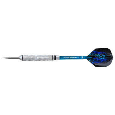 Harrows Blaze Inox Steel Darts - Silver/Blue / 24G - Image 3