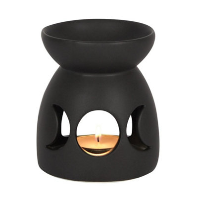  - Something Different Triple Moon Oil Burner Black (One Size)