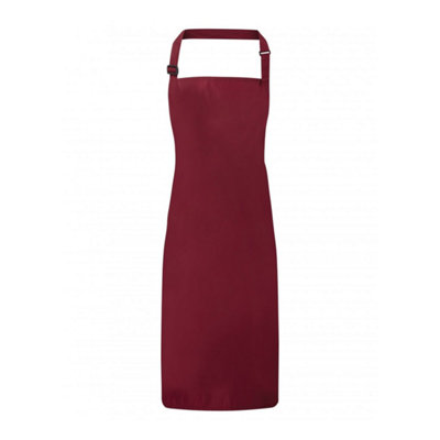  - Premier Waterproof Full Apron Burgundy (One Size)