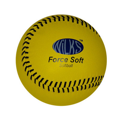  - Wilks Force Soft Leather Softball Yellow/black (One Size)