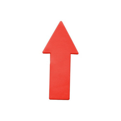  - Pre-Sport Floor Arrow Marker (Pack Of 6) Red (One Size)
