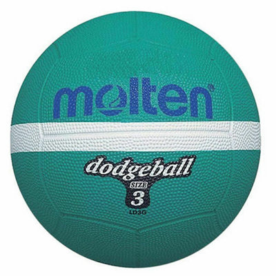 Molten Ld3G Dodgeball Deep Green/white (3) from B&Q