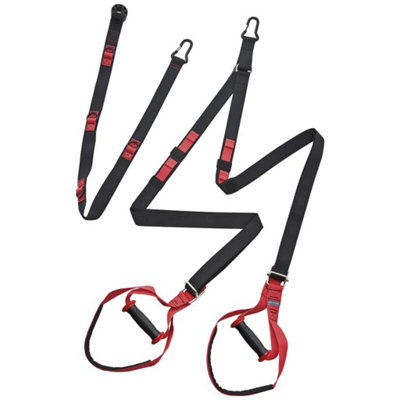 Fitness Mad Pro Suspension Trainer Black/red (One Size) from B&Q