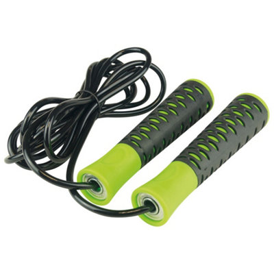 Urban Fitness Skipping Rope Black/green (2.8M) from B&Q