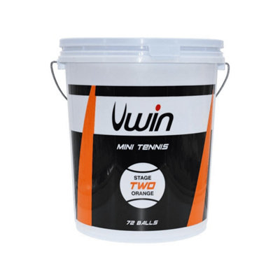 Uwin Stage 2 Tennis Balls (Pack Of 72) Orange (One Size) from B&Q