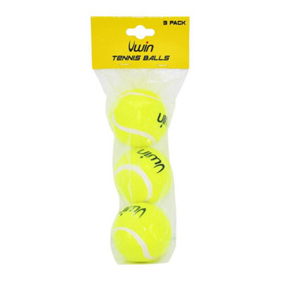 Uwin Trainer Tennis Balls (Pack Of 3) Light Green (One Size) from B&Q