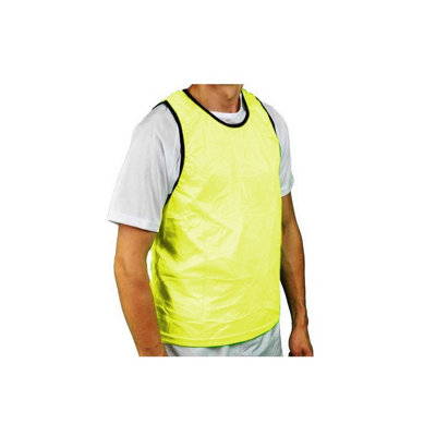  - Precision Childrens/kids Reversible Mesh Training Bib Yellow/royal Blue (4-9 Years)