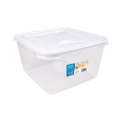 Wham Square Food Storer White (15 Litre) from B&Q