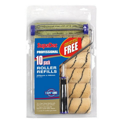 Supadec Unisex Cream Paint Roller Set (Pack Of 10) In 10In - Image 4
