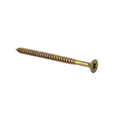 Picardy Multi-Purpose Screws (Pack Of 200) Golden Yellow (30mm X 5mm) from B&Q
